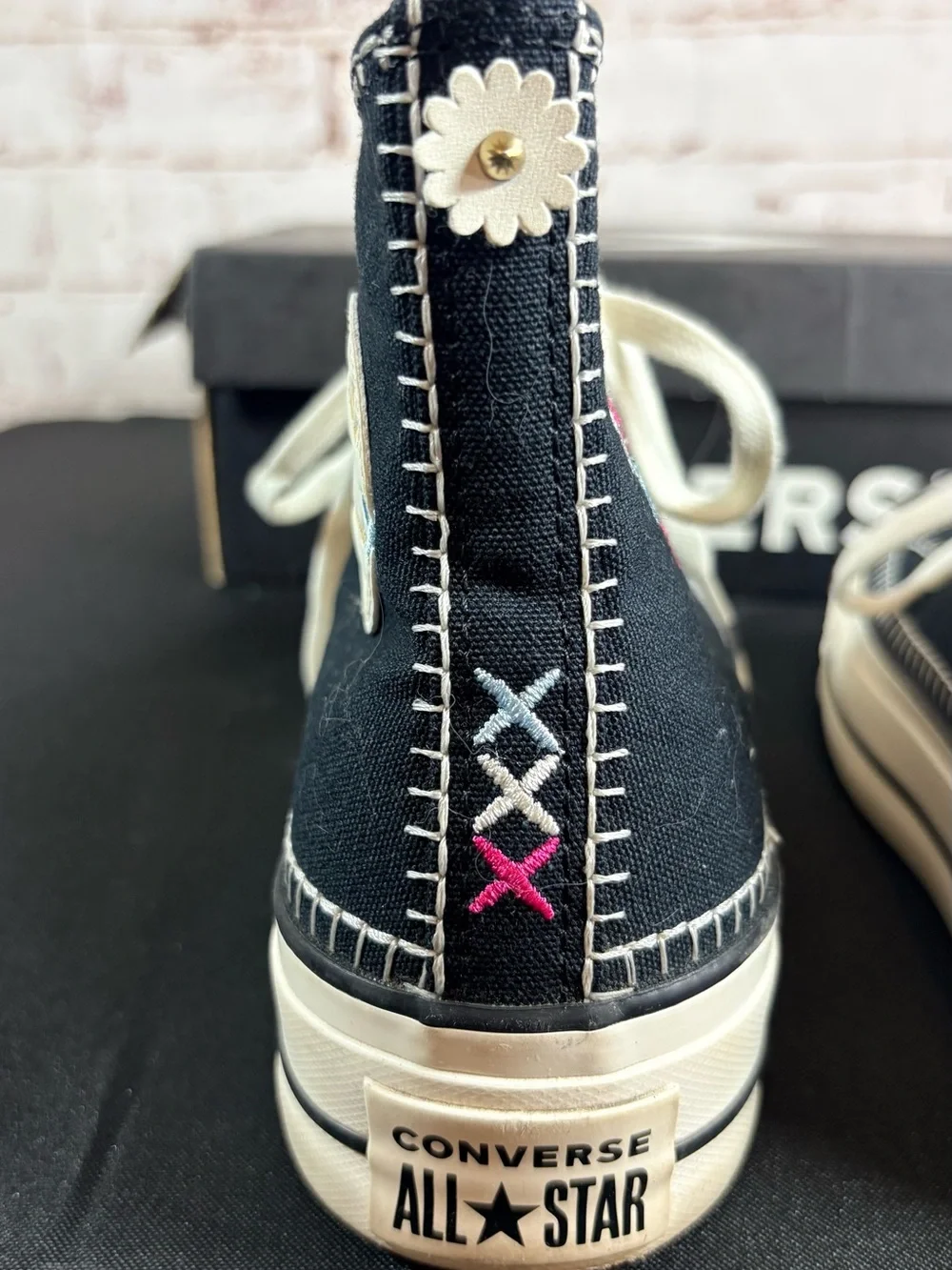 Converse black high